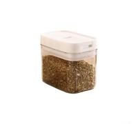 Bocal hermétique empilable conçu pour conserver les aliments de base de cuisine tels que les céréales, le thé et les épices, avec une construction compacte (1)