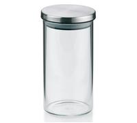 Kela Set de boîtes hermétiques Baker 10766, 0,35 l Verre/Acier inoxydable Transparent/Argent