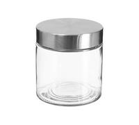 5five Bocal en verre avec couvercle en acier inoxydable, 0,75 L