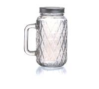 Bocal Mason Jar avec couvercle & poignée 71 iamant