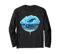 Bocal Océanique avec Poissons Méduses Corail et Ciel Étoilé Manche Longue