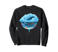 Bocal Océanique avec Poissons Méduses Corail et Ciel Étoilé Sweatshirt