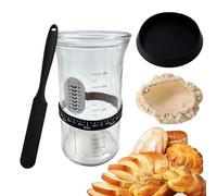 Bocal Pour Fermentation Du Levain - Récipient Hermétique Réutilisable 1200 ml Avec Couvercle - Kit Fermentation Au Levain | Pour Cuisson Maison Sur Plan De Travail Garde-Manger Yaourt Fermenté