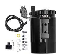 Bocal Récupérateur D'Huile 350ml, Récipient Universel pour Moteurs, Pièces Moto et Voitures - Protection du Moteur, Collecte d'Huile et Anti - Encrassement, Installation Facile (Noire)