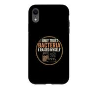 Bocal rétro au levain I Only Trust Bacteria I Raised Coque pour iPhone XR