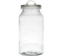 Bocal Rond en Verre Couvercle 2,7L Transparent