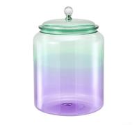 Bocal spacieux en verre hermétique parfait pour le stockage par lots de produits comestibles secs, y compris les haricots, les lentilles, les macaronis et les grains de maïs soufflé (5,3 l)