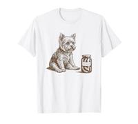 Bocal Vintage avec Motif Chien Terrier regardant Les cornichons T-Shirt