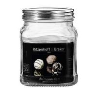 RITZENHOFF & BREKER Bocal VIO, carré, 0,9 litre