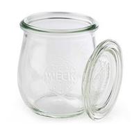 Bocal Weck avec couvercle, forme tulipe, 220 ml, set x12