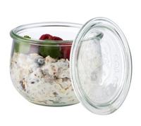 Bocal Weck avec couvercle, forme tulipe, 75 ml, set x12