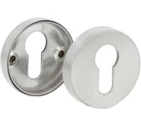 Bocallave Para Cilindros 65 X 31 Mm Embellecedor De Cerradura Compatible Con Cilindros Europerfil Diseño Elegante Y Sencillo Plateado Mate Acero Inoxidable