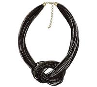 Bocar Perles de rocaille multicouches Chunky Bib Statement Knot Collier (NK-10316), Acrylique, Pas de gemme