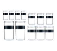 Bocaux conservation - BODUM - PRESSO SET - 12 bocaux plastique avec couvercle hermétique