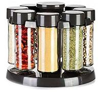 Bocaux à épices Tescoma en support rotatif - Anthracite Saison