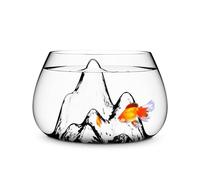 Bocaux à poissons Creative Desktop Glass Aquarium Tank with Raised Mountain Peak Modeling Decorative Living Room Transparent Glass Aquarium Aquarium Decorative Ornaments for Home Use Aquarium(16x21x12