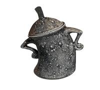 Bocaux avec des pots Attitude Attitude Akimbo Mugs Mignon Café Hipster Bocaux Hermétique En Céramique (Gris)
