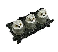 Bocaux d'Apothicaire | Set de 3 Contenants Gothiques pour Thé en Vrac - Pot de Conservation pour Épices - pour Païens Wiccans Collectionneurs, Rangement Cuisine Garde-Manger Étagères Salon Chambre