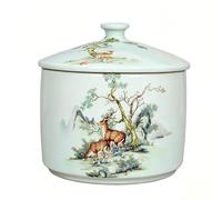 Bocaux De Conservation Céramique Style Chinois Grande Capacité Boîte À Riz Boîte À Thé Et Café Hermétique Organisateur En Porcelaine(A)