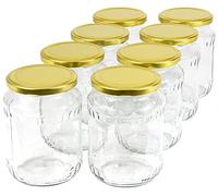 Bocaux de conservation en verre 720 ml avec couvercle doré, Menge: 40 Stück