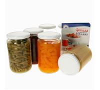 Bocaux de conservation - Non spécifié - Lot de 6 - 720 ml - Couvercle blanc - Twist-Off TO 82