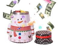 Bocaux De Noël Avec Couvercles | Père Noël Bonhomme de Neige Hermétique | Pot À Bonbons Mignon Contenant À Biscuits | pour Snacks Noix Jouets Cadeaux Adultes Décoration Maison Bureau
