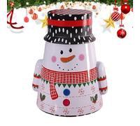 Bocaux de Noël - Hermétique Santa Et Bonhomme De Neige - Pot À Bonbons Mignon Contenant À Biscuits,pour Snacks Noix Jouets Cadeaux Adultes Décoration Maison Bureau