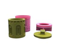 Bocaux de rangement en silicone pour bâtiment, moule en béton, bougeoir, outils de plâtre, bricolage, promotion, bâtiment, boîte de rangement pour accessoires de bijoux, décorations artisanales faites
