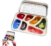 Bocaux de tri faits à la main - Soulage l'anxiété - Boîte de tri sensorielle légère et compacte - Bocal portable pour calmer - Cadeau pour adultes pour les personnes qui ont du mal à se concentrer (1