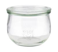 APS Set de 6 Verres Originaux WECK 580 ML avec Couvercle - Ø 11 cm/Hauteur 9 cm/Forme Tulipe
