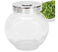 Bocaux en verre avec couvercles, bocaux hermétiques en verre - Boîtes à céréales - Large ouverture - Récipient hermétique transparent avec couvercles pour garde-manger, café, sucre, garantit une