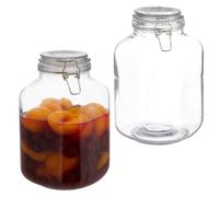 Relaxdays Lot de 2 bocaux de 3 L