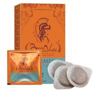 BOCCA DELLA VERITA®- 15 dosettes de café HERMES Emballage protecteur Café expresso torréfié naturel et artisanal - Dosettes de café compatibles avec E.S.E. Cafetière dm 44 mm