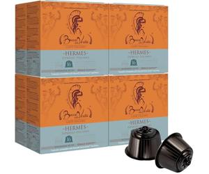 BOCCA DELLA VERITA - 64 capsules de cafe HERMES, emballage protecteur, café expresso torréfaction naturelle - Capsules compatibles avec les machines à café Nescafè®* Dolce Gusto®