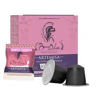 BOCCA DELLA VERITA - Boîte de 10 capsules de café italien ARTEMISA Descafeinado, Capsules compatibles avec la machine à café Nespresso®, 100% Made in Italy