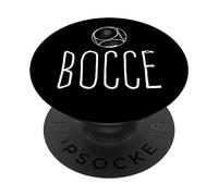 Bocce Legend Slogan Bocce Ball avec Jack Bocci Game Bocce PopSockets PopGrip Adhésif
