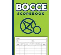 Bocce Score Sheets: Bocce Ball Game Score Record Book | Bocce Scorebook | Bocce Scoring Log | 100 Pages