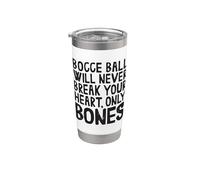 Bocce Will Never Break Your Heart Jack Bocci Game Bocce Gobelet isotherme en acier inoxydable double paroi