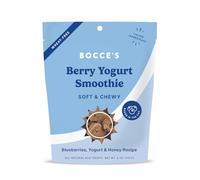 Bocce's Bakery Berry Smoothie Wellness Friandises pour chiens, friandises quotidiennes sans blé, fabriquées avec de vrais ingrédients, cuites aux États-Unis, biscuits doux et à mâcher entièrement