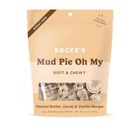 Bocce's Bakery Oven Baked Mud Pie Oh My Treats for Dogs, Wheat-Free Everyday Dog Treats, Made with Real Ingredients, Baked in The USA, All-Natural Soft & Chewy Cookies, PB, Carob & Vanilla, 6 oz