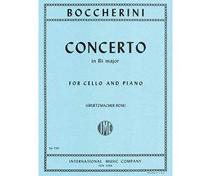 Boccherini Luigi Concerto in B-flat Major G 482 for Cello Piano by Greutzmacher-Rose International