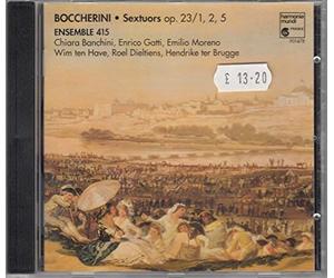 Boccherini : Sextuors Op.23 N. 1, 2, 5