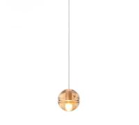 Bocci 14.1 Deep LED Pendelleuchte, sepia, canopy nickel brossé