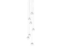 Bocci 14.7 LED Pendelleuchte, sepia, canopy nickel brossé