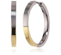 Boccia - 0517 - 02 - Boucles d'oreilles créoles Femme - Titane