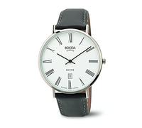 Boccia - 3589-03 - Montre Homme - Quartz - Analogique - Bracelet Cuir Gris