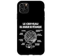 Boccia Boule Le Cerveau du Joueur de Pétanque Boules Drôle Coque pour iPhone 11 Pro Max