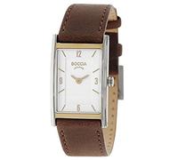 Boccia 3212-06 Montre analogique à Quartz pour Femme avec Bracelet en Cuir, Bicolore., Taille Unique, Sangles