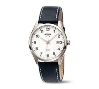 Boccia Titane 3669-01 Montre Hommes Blanc 100m Étanche Chiffres Arabes Ø39mm