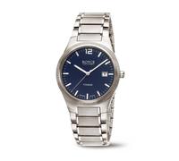 Boccia Titane Royce 3666-02 Montre Hommes en Avec Verre Saphir Bleu Foncé